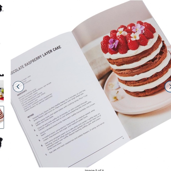 Curtis Stone Stuffed Waffle Maker w/ Recipes - New in Box - Picture 8 of 16